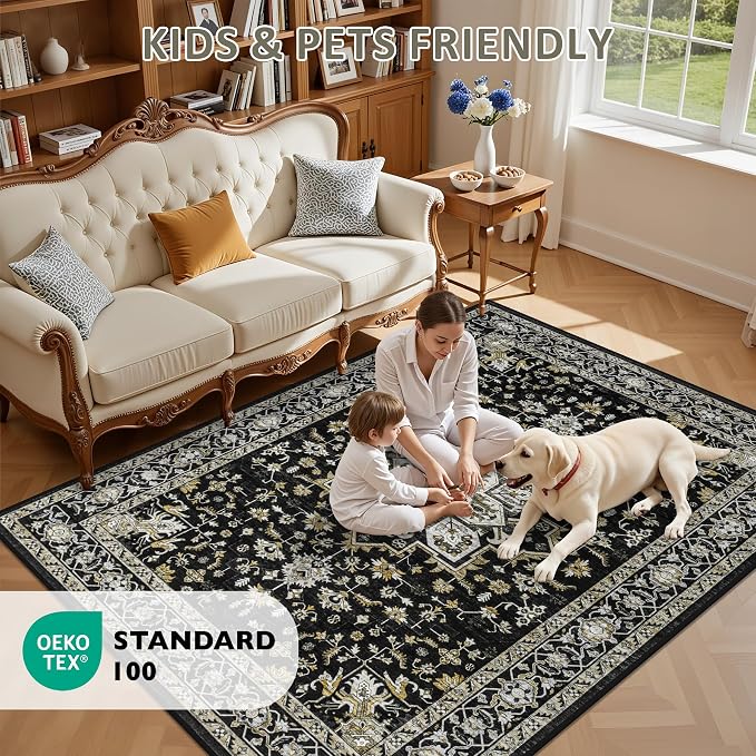 2x3 Area Rugs Living Room: Washable Rug - Image 8