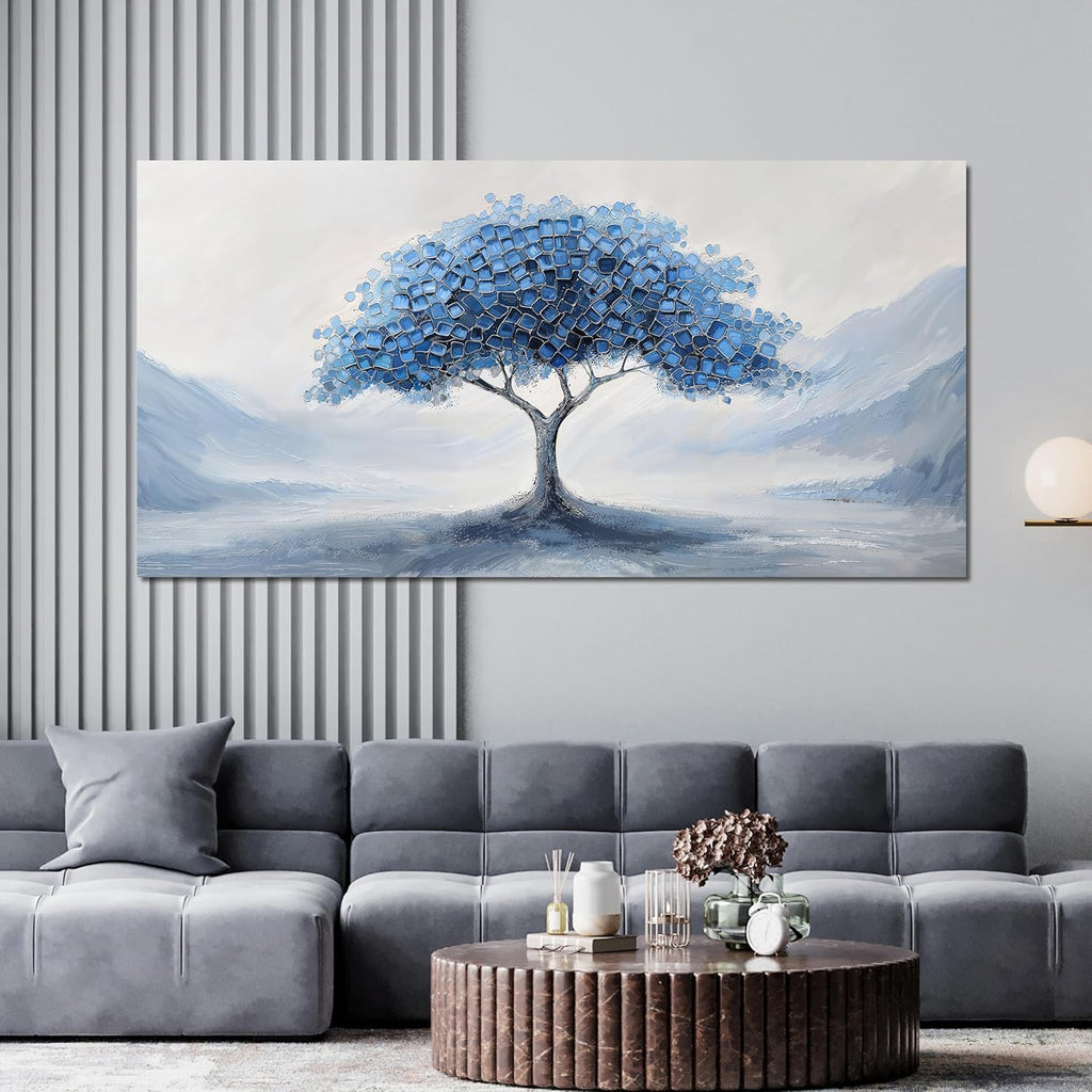 Canvas Wall Art Decor Wall Art Pictures for Living Room Large Tree of Life Wall Art Decorations Abstract Canvas Art Wall Decor Oversized Wall Art Prints Artwork for Walls Bedroom Home Decor 29" X 58"