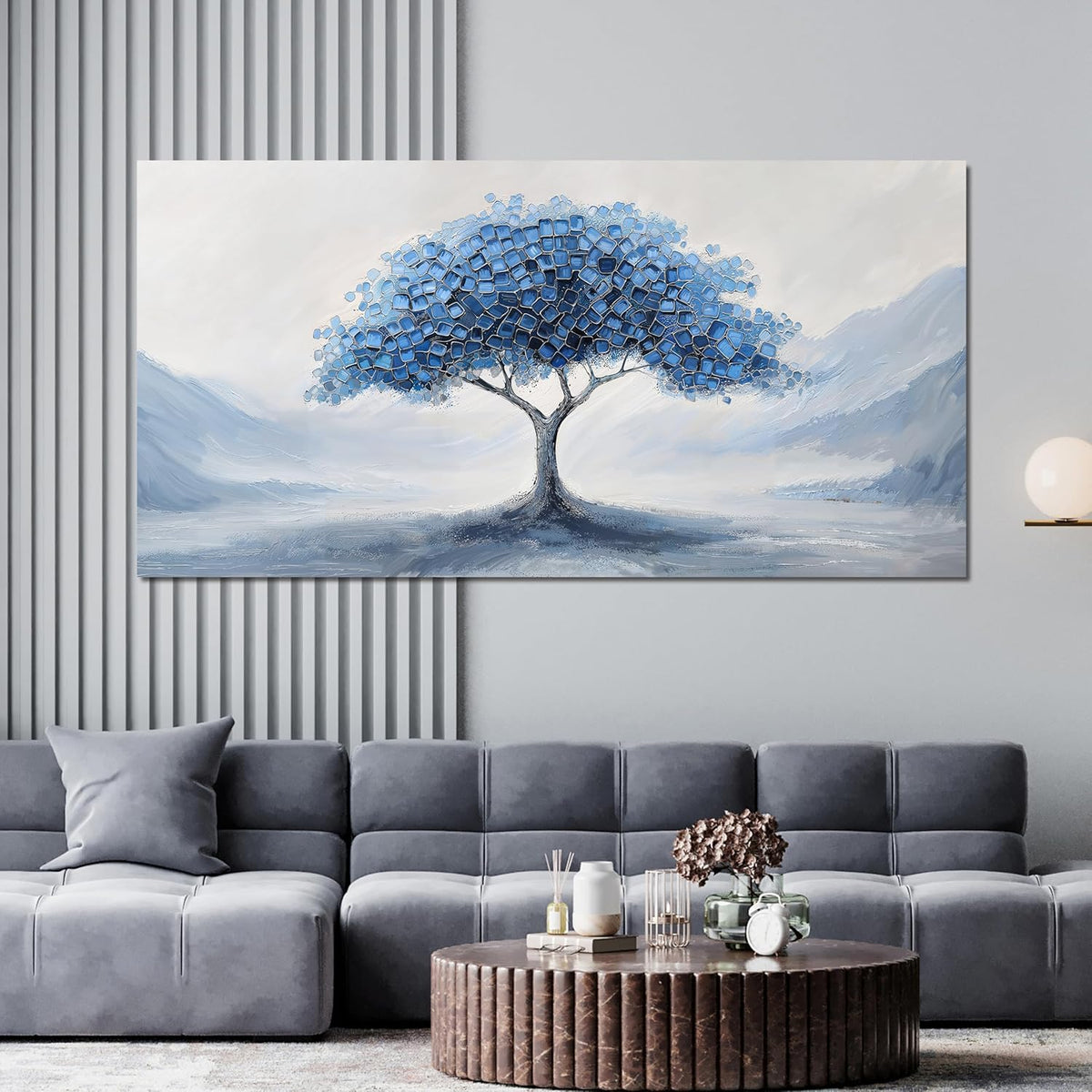 Canvas Wall Art Decor Wall Art Pictures for Living Room Large Tree of Life Wall Art Decorations Abstract Canvas Art Wall Decor Oversized Wall Art Prints Artwork for Walls Bedroom Home Decor 29" X 58"