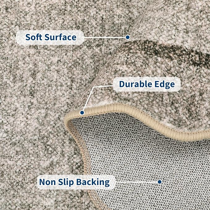 GarveeHome Scalloped Washable 2x10 Kitchen Runner Rug Non Slip - Image 4