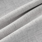 MIULEE 100% Blackout Linen Curtains 42 x 84 Inch Greyish White 2 Panels | - Image 9