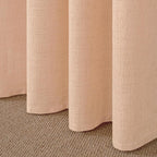 YoungsTex Peach Linen Curtains 45 Inches Long - Image 7