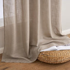 MIULEE Taupe Linen Curtains 52x96 Inch - Image 7