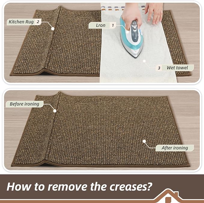 BEQHAUSE Kitchen Rugs and Mats 2PCS Non-Slip, Machine Washable Rugs - Image 9