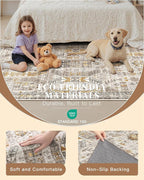 Madane Area Rug 3x5, Washable Vintage Entry Rugs - Image 5