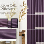 Plum Linen Curtains 108 Inches Long - Image 3