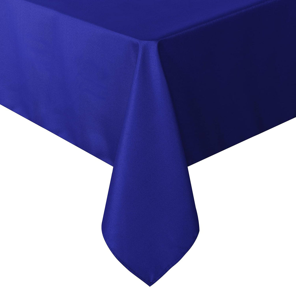 sancua Square Tablecloth - 54 x 54 Inch - Stain and Wrinkle Resistant Washable Polyester Table Cloth, Decorative Fabric Table Cover for Dining Tables, Buffet Parties and Camping, Blue