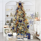 Sea Team 60mm/2.36" Delicate Contrast Color Theme Painting & Glittering Christmas Tree Pendants Decorative Hanging Christmas Baubles Balls Ornaments Set - 30 Pieces (Bronze & Gold)