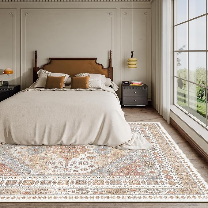 6x9 Area Rugs for Living Room, Large Washable Rug, Dining Room, Low Pile - Image 9
