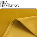 NICETOWN Room Darkening Gold Curtains 63 inch Length 2 Panels - Image 7