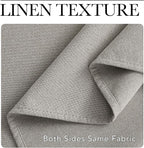 NICETOWN 100% Blackout Faux Linen Curtains - Image 5