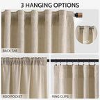 Taupe Burlywood Curtains 108 Inches Long - Image 2