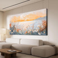 Canvas Wall Art Decor Wall Art Pictures for Living Room Artwork for Walls Coastal Beach Wall Art Prints Canvas Art Wall Decor Vintage Wildflower Wall Art Decorations Bedroom Home Decor 20" X 40"