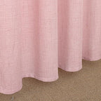 YoungsTex Light Pink Linen Curtains 84 Inch Length - Image 7