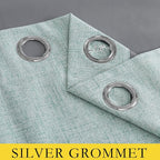 NICETOWN 100% Absolutely Blackout Linen Curtains - Image 6