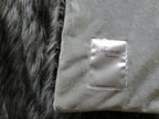Exotic Siberian Husky Faux Faur Throw Blanket - Gray White Black Husky Fur - Gray Faux Fur Throw Blanket - Luxury Soft Faux Fur, Handmade in USA, 16411