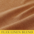 NICETOWN 100% Blackout Burnt Orange Curtains, W52 x L90 in, Thick Linen Blend - Image 3