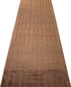 Custom Length Hallway Runner Rug, Slip Resistant, Bricks Brown, 26 Inch X 6 feet - Image 3