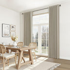 Extra Long 100% Blackout Linen Curtains - Image 9