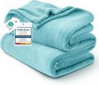 Bedsure GentleSoft Fleece Blankets Twin Size River Blue by Unknown