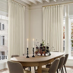 Pinch Pleated Extra Wide Beige Linen Curtain 90 Inches Long 70 Wide 1 Panel | - Image 6