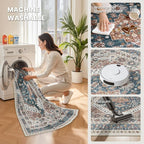 6x9 Area Rugs for Living Room, Large Washable Rug, Dining Room, Low Pile - Image 5