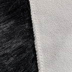 linmopm Faux Fur Rug Sheepskin Shag Fluffy Fuzzy 5x7 ft Black Rugs - Image 5