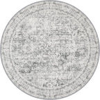 Round Area Rug Living Room: 5 ft Modern Washable Indoor Carpet | by FXRHLP