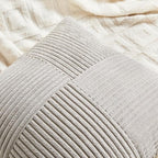 Fancy Homi 2 Packs Neutral Grey Lumbar Decorative Throw Pillow Covers 20x28 Inch - Image 3
