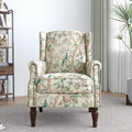Lumibee High Back Accent Chair, Armchair in Fabric,Comfy Upholstered Wingback Single Sofa Reading Chair with Solid Wood Legs for Living Room,Bedroom,Office-Bird