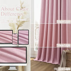 100% Blackout Curtains 120 Inch Length 2 Panels Set - Image 7
