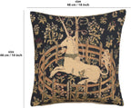 Charlotte Home Furnishings Decorative Pillow Covers for Couch 18X18 in Unicorn Throw Pillow Covers for Sofa Tapestry Square Pillow Cases for Bed Living Room Soft European Cotton Jacquard Woven