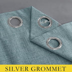 NICETOWN 100% Absolutely Blackout Linen Curtains - Image 5