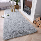 Chicrug Soft Runner Rugs for Bedroom Living Room Plush Fluffy Rug 2x8 | Shag - Image 2