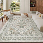 5x7 Area Rugs for Living Room, Large Washable Rug, Dining Room, Low Pile - Image 4
