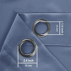 Grommet Blackout Curtains for Bedroom, 60 x 72 Inches, Window Drapes, Living - Image 9