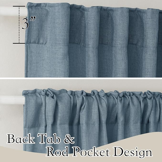 RYB HOME Sheer Curtains 108 inches, Extra Long Floor to Ceiling Curtains | - Image 2