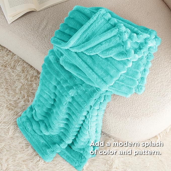 Bedsure Soft Twin XL Blanket for Bed Dorm Blue Fog 66"x90" | Birthday Gifts for - Image 5