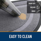 OLANLY Half Circle Front Door Mat Outside 35x23 All-Season Rubber Doormat | - Image 5
