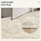 Soalmost Washable 3x10 Hallway Runner Rug Non-Slip Kitchen Entry Rugs Beige | - Image 7