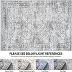 Aelenmu 8x10 Area Rugs for Living Room Washable Bedroom Dining Room Grey | - Image 7