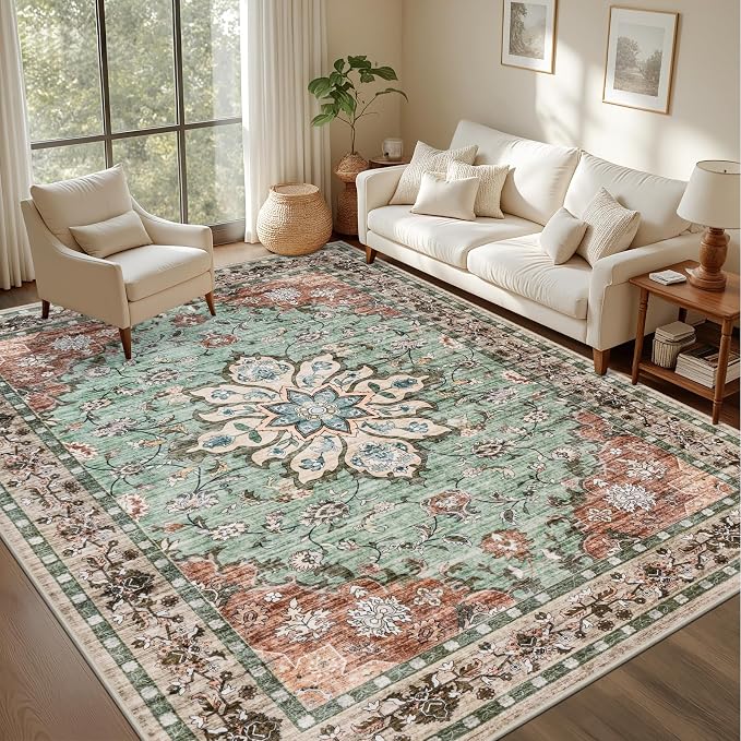 5x7 Area Rugs Living Room: Washable Rug by EXPEDIX