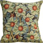 Charlotte Home Furnishings Throw Pillow Covers, Decorative Boho Pillow Covers for Couch, Living Room, Orange Tree Square Cushion Cases 18x18 in, European Cotton Jacquard Woven for Cozy Bedroom Decor