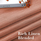 H.VERSAILTEX Linen Curtains Natural Blended Curtain Panels - Image 4