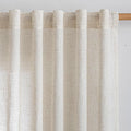 MYSKY HOME Linen Curtains for Living Room 1 Panel, Natural Semi Sheer Curtains by MYSKYHOME