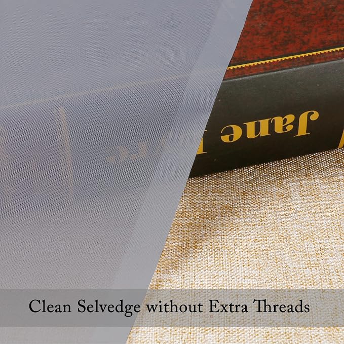 Charcoal Grey Sheer Curtains 36 inches Long, Short Kitchen Window Treatment - Image 4