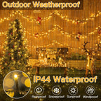 Ollny Christmas Lights, 1000LED 328FT Long Christmas Tree Lights with 8 Modes Remote Timer IP44 Waterproof, Outdoor Christmas Lights for Tree House Yard Outside Xmas Decorations Warm White