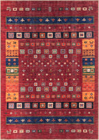 Keen Home Design 5x7 Rug - Machine Washable Area Rug with Non-Slip Backing, Ideal for Living Room, Dining Room, Bedroom - Vintage, Easy Clean, Durable, Low Pile Rug - (5' x 7')