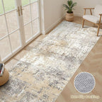 LOONGRUG Runner Rug 2x6 Washable Non-Slip Kitchen Neutral Modern Rugs | - Image 3
