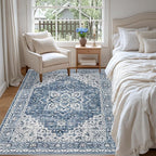 3x5 Area Rugs Living Room: Washable Vintage Rug - Image 3